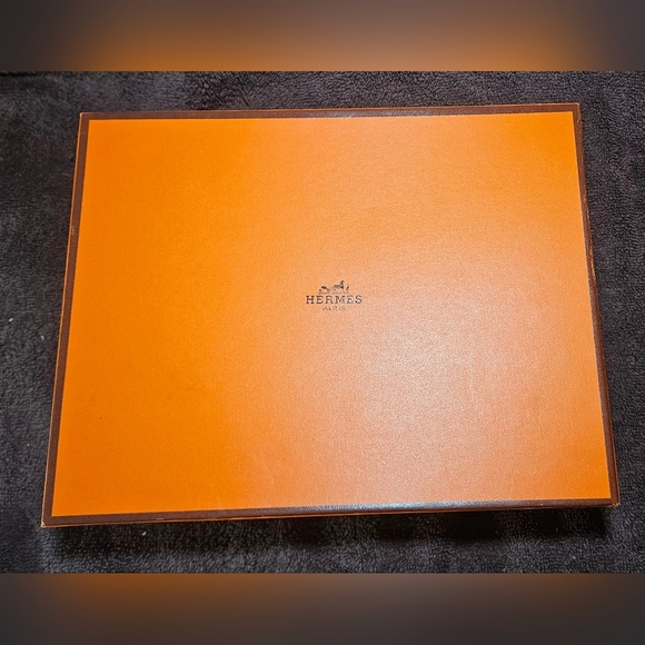 Hermes Empty Box Orange Large Gift Storage Travel Display Replacement Shopping - Picture 5 of 13